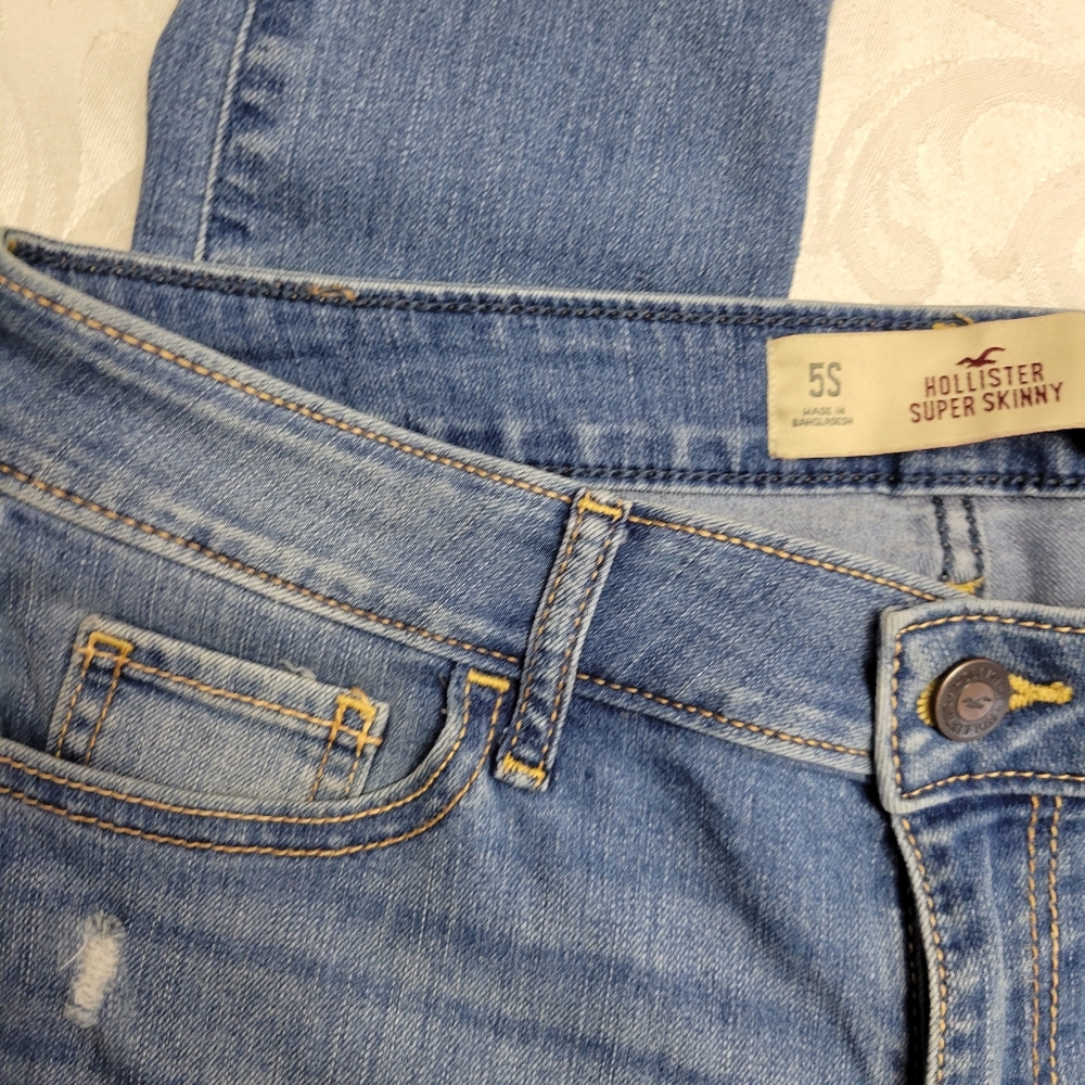 Hollister Distressed Jeans wt 27 - Picture 5 of 15